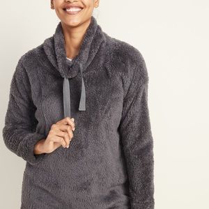 NWT OLD NAVY Cowl Neck Sherpa Pullover